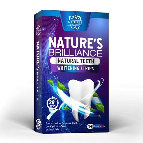 Natural Design Needed for Nature's Brilliance Whitening Strips Design by agooshe