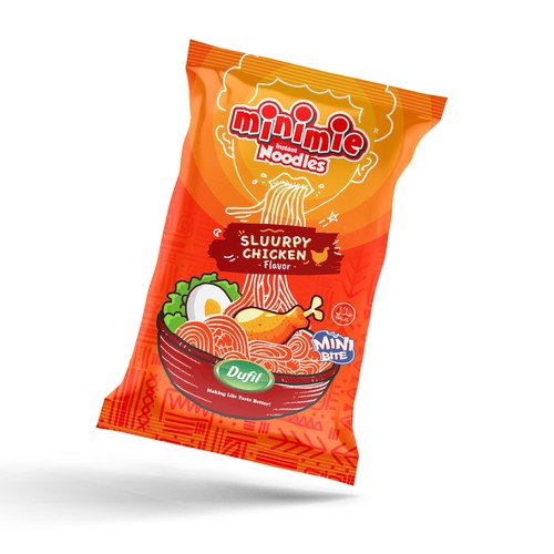 New packaging Design for Minimie Noodles Design by RK Studio Design