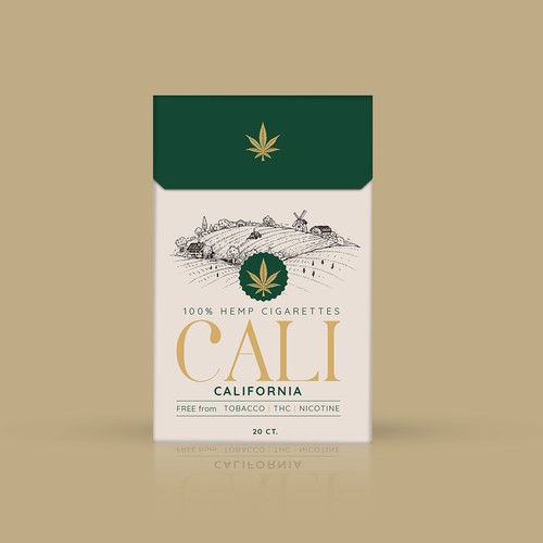 Hemp Cigarette Pack Preliminary Design Design by SRAA