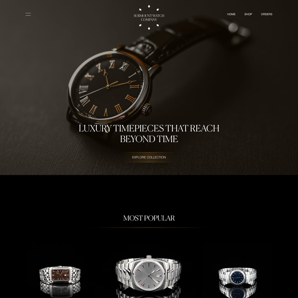 Luxury Watch Website