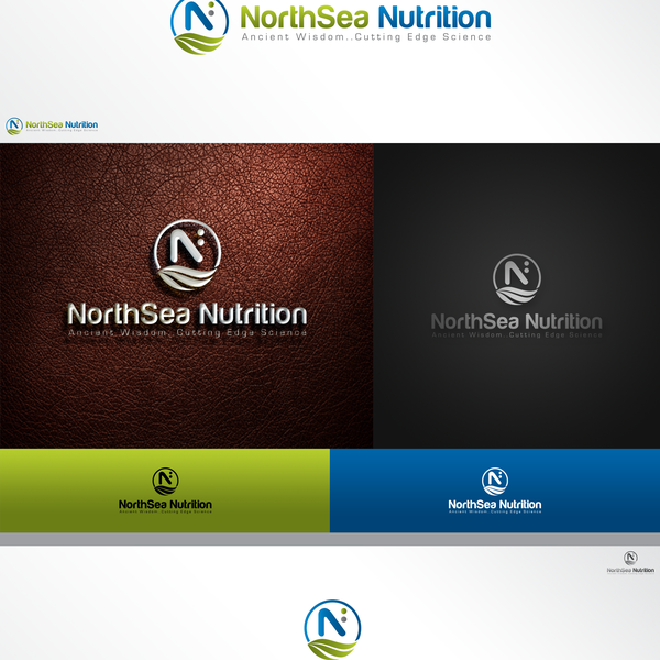 Create a logo for NorthSea Nutrition, nonGMO, organic, proven by science nutritional supplements