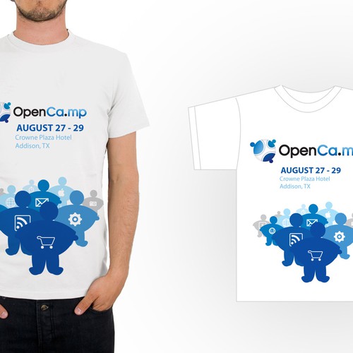 1,000 OpenCamp Blog-stars Will Wear YOUR T-Shirt Design! Diseño de NaZaZ