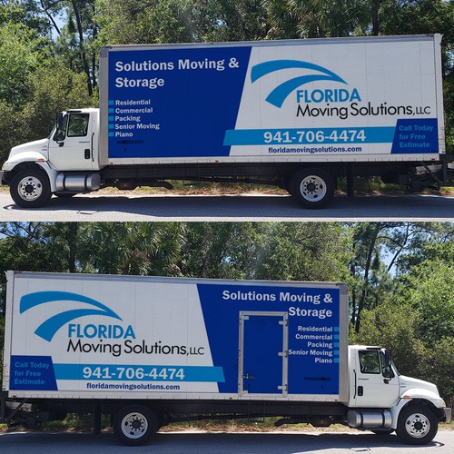 Moving Company Box Truck Wrap Design by e^design