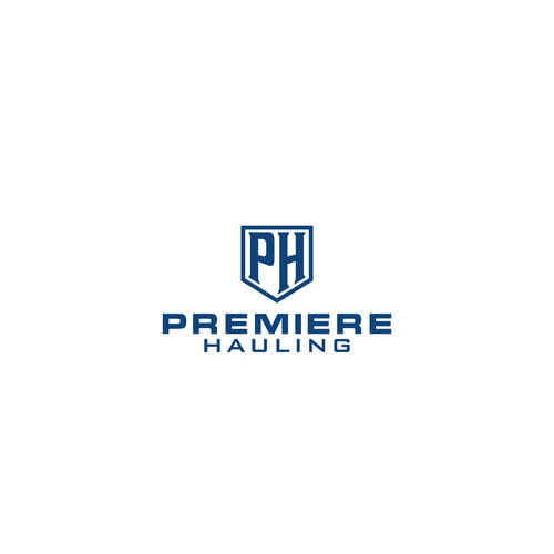 Premiere Hauling Logo Design Diseño de twentysixyears