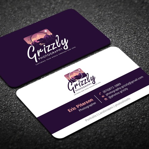 Unique business card design for Photography Business Diseño de CurveSky™ ☑️