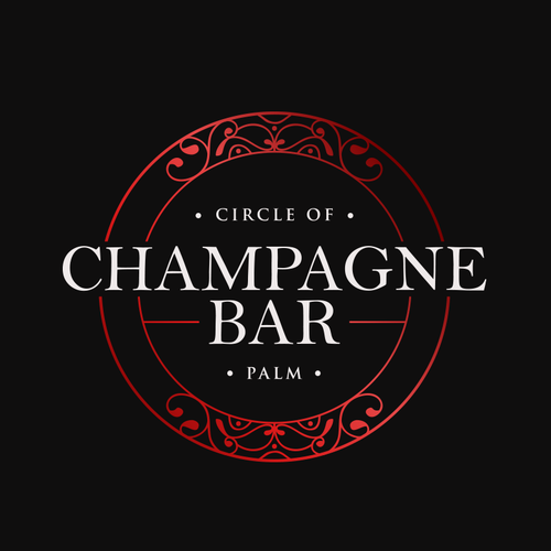 Luxury and modern Champagne Bar logo Design by Jacob Gomes