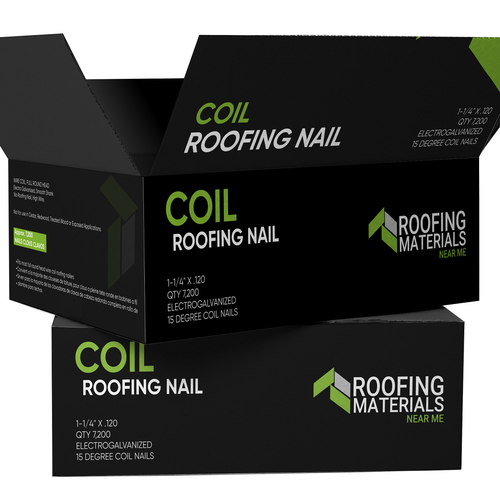 Completely new product package design for nails in the roofing industry. Design by SONUPARMAR