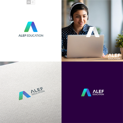 Alef Education Logo Diseño de enfanterrible