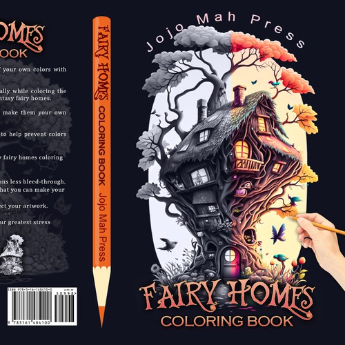 Fantasy Coloring Book Cover Contest For the Bold Design by Murshidi Mahmud Ful