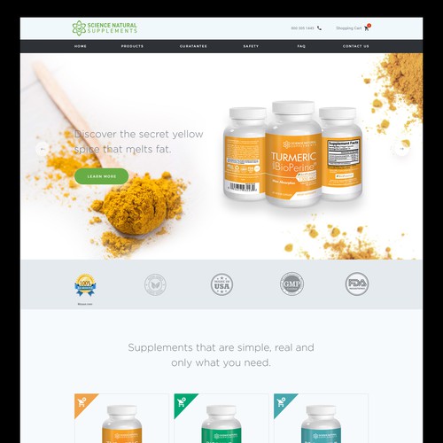 New Design For Health Supplements Store Web Page Design Contest   Attachment 91211640