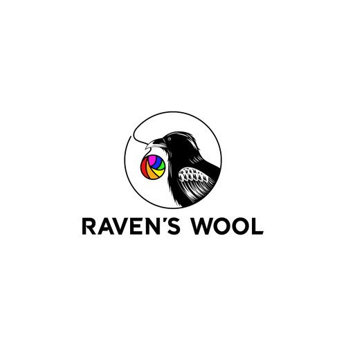 Raven's Wool Label Icon Design by sankar999