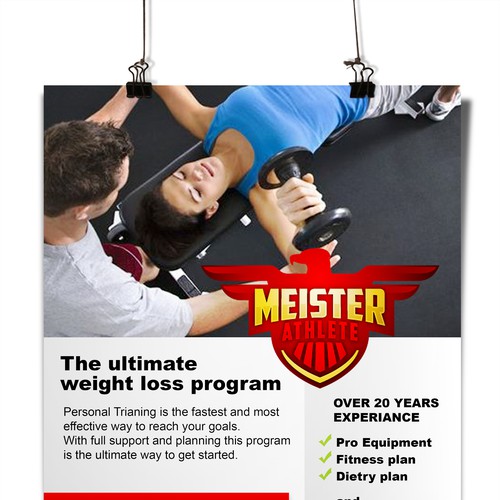 Lose 5kg in 4 weeks flyer  Postcard, flyer or print contest