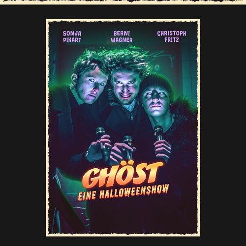 Poster for a Horror-Comedy Show Diseño de Christo Pluto
