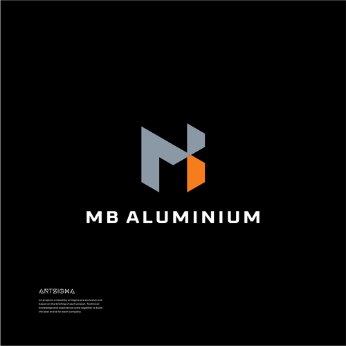 International aluminum corporation seeking new lettermark + abstract mark logo combination with brand guide. Design by artsigma