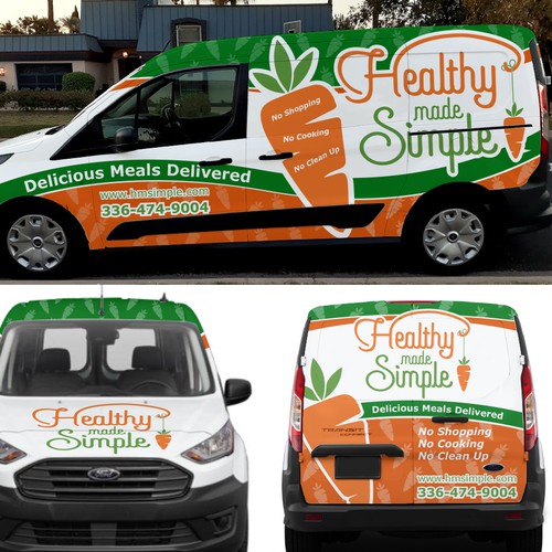 Design an eye popping van wrap for a fresh meal delivery service Design by xen art