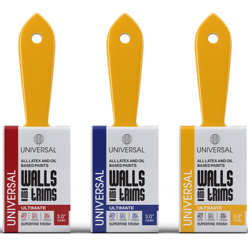 Designs Professional Paint Brush Packaging Product packaging contest