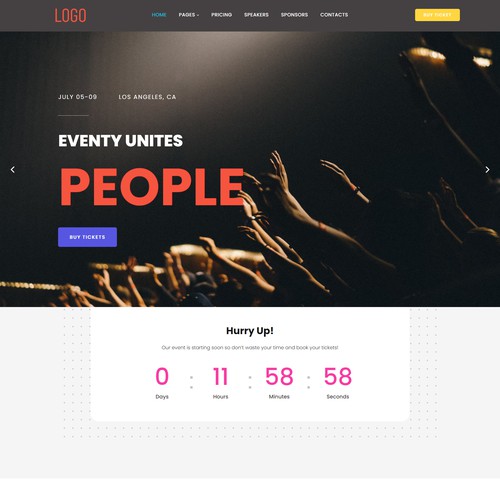 Create a crazy bizarre landing page design for an experiential events company Design by ⭐Md Faisal⚡️