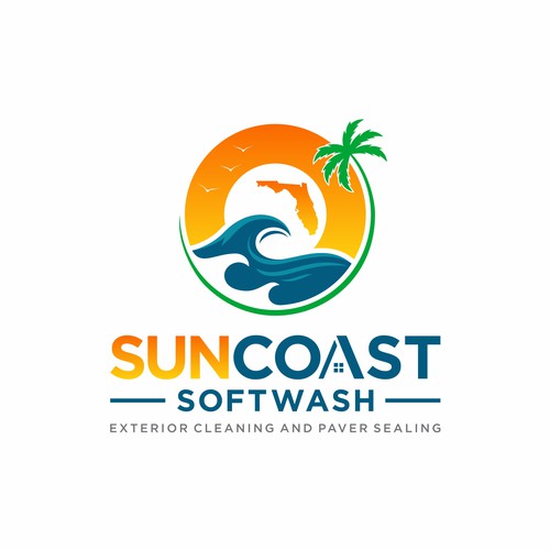 A logo for a softwash company that is appealing and inviting Diseño de arttosss