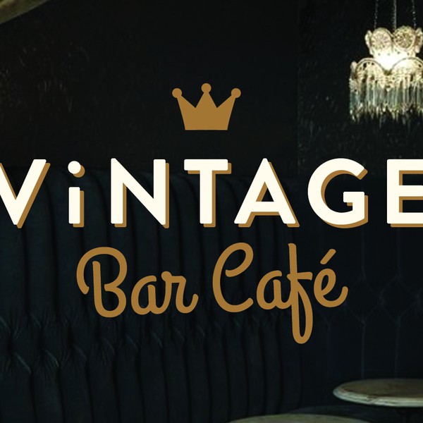 Vintage Café Bar logo design