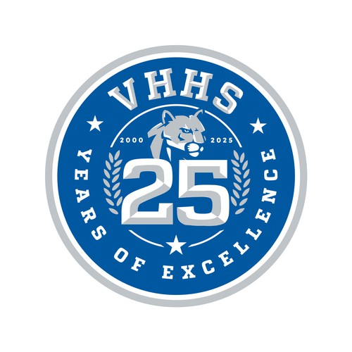 Logo for school's 25th year of excellence Design by Argim