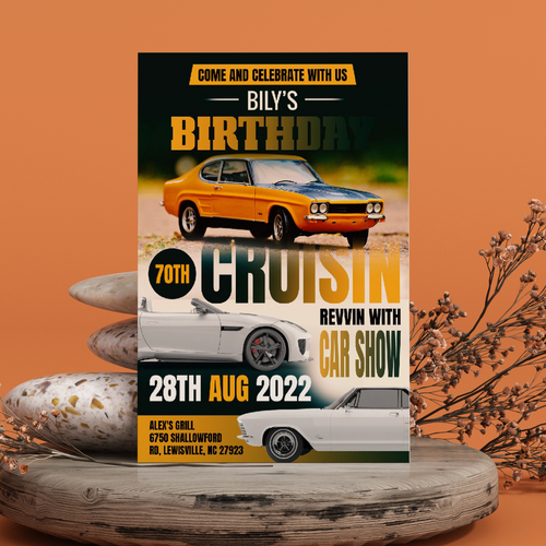 Car Show Flyer Design by R A H E E M ツ