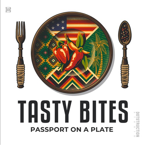 Design a Bold, Soulful Logo for Tasty Bites – Caribbean Meets Southern Comfort Design by Dotstruction Studio