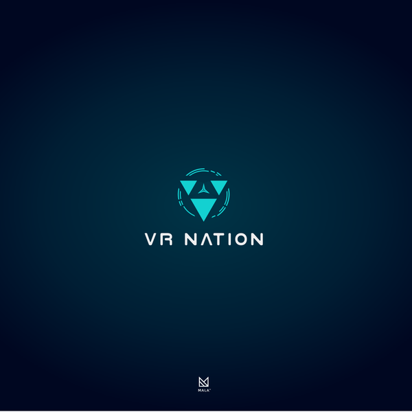 Modern, Futuristic & Unique Logo Design VR Nation