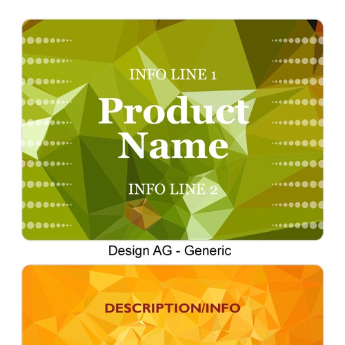 Create product label templates for Avery Diseño de BidHawk