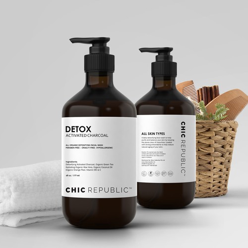 Cool Edgy Label for Face Wash Design by Localsdesign