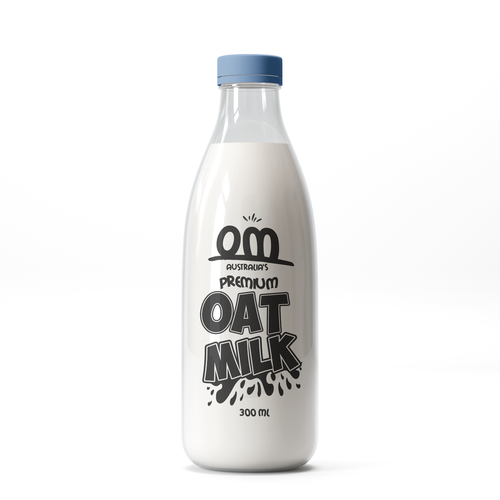 New oat Milk label Design by halesen