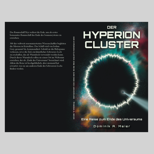 Sci-Fi Book Cover: Hyperion-Cluster Design by Tillustrator