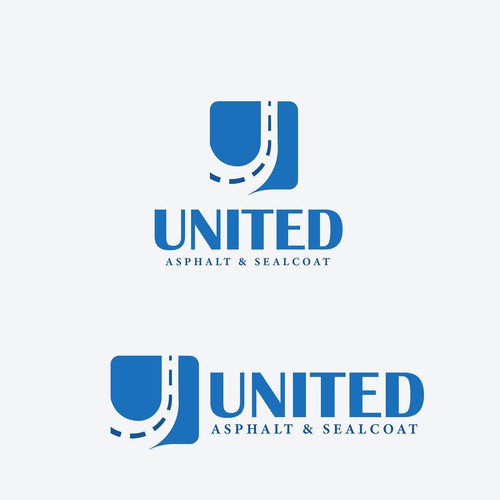 Abstract construction style logo for asphalt sealcoating business Design by A_Kreation