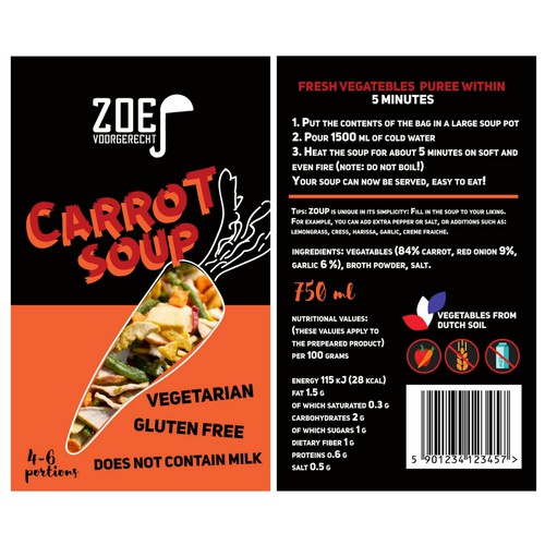 Modern / trendy soup packaging! Diseño de Alise Tilaka