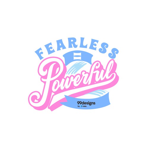 Typographic illustration to inspire and empower women Design by LAYOUT.INC