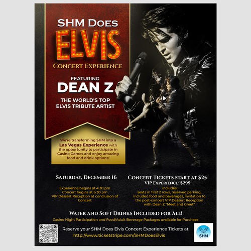 Creative Elvis Tribute Concert Experience Poster Needed! Design by DC Designs SL