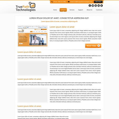website design for TruePath Technologies Inc Design by dappy
