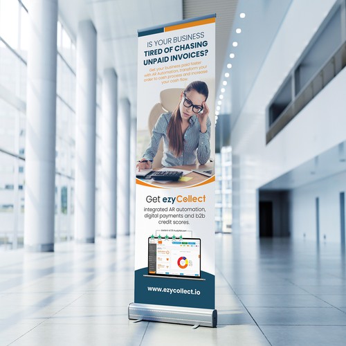 B2B Saas Pull Up Banner for Trade Show Design by BrainStorm.