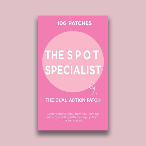 Pimple Patch PACKAGING to appeal to FEMALE BEAUTY user Design by 04kk graphics