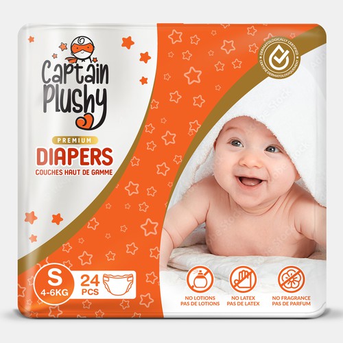 Packaging for playful baby diapers brand Design by Rajith Shantha