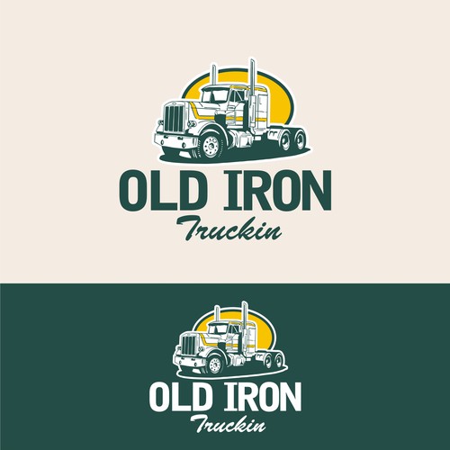 Vintage old school trucking Restoration and apparel brand Design by Heartmodjo