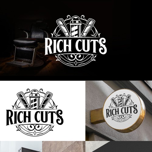 Barber Logo design 💈 Design by ⭐Creative Sketches⭐