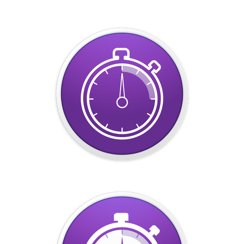 Stopwatch app icon for Mac OS X app "Menu Stopwatch" Icon or button