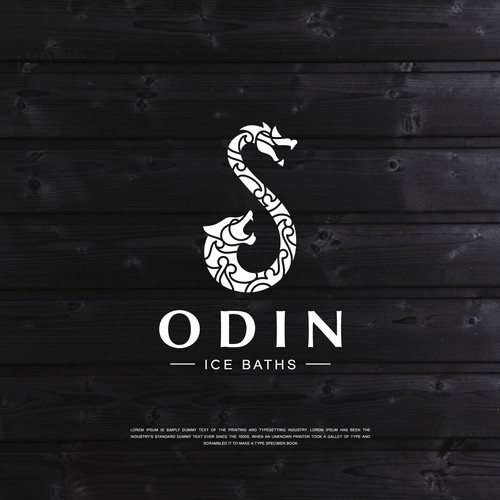 Nordic themed logo for cedar ice baths Design by Creago