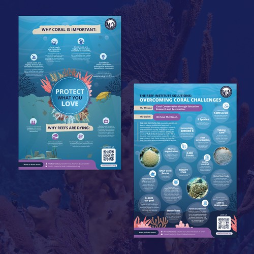 Coral Reef: Rescue to Reef Infographic Design by Qeenan