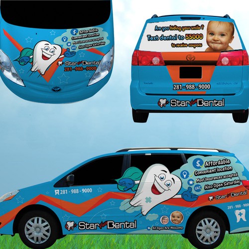  CAR wrap design for Dental office Design by Gieeboys