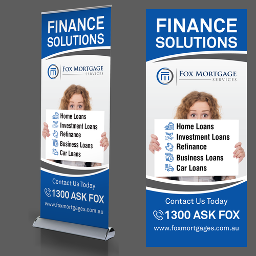 design a stand-out pull up banner for finance broker (PULL UP BANNER ...