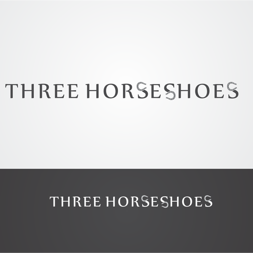 logo for Three Horseshoes Design by zetaxc