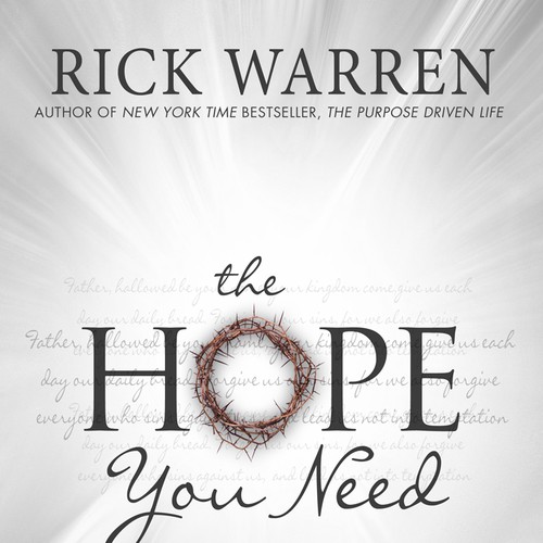 Design Rick Warren's New Book Cover Design por QRD