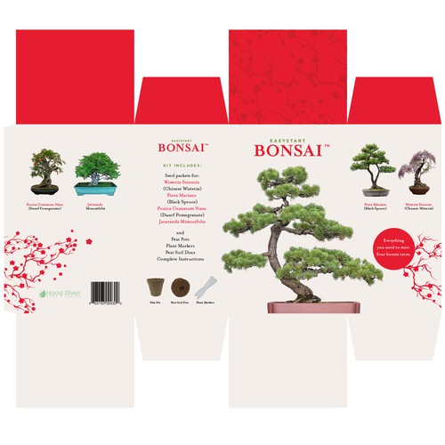 Design Box for a Bonsai Tree Starter Kit Design by Luko