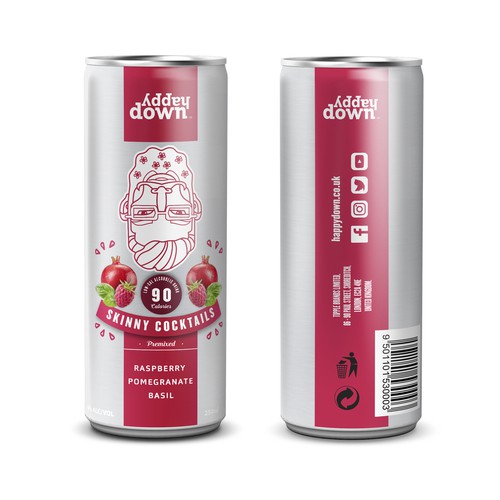 Premium Slim Can Packaging Design for a Global Award Winning Premixed Alcoholic Cocktail Brand Design by bcn_brs